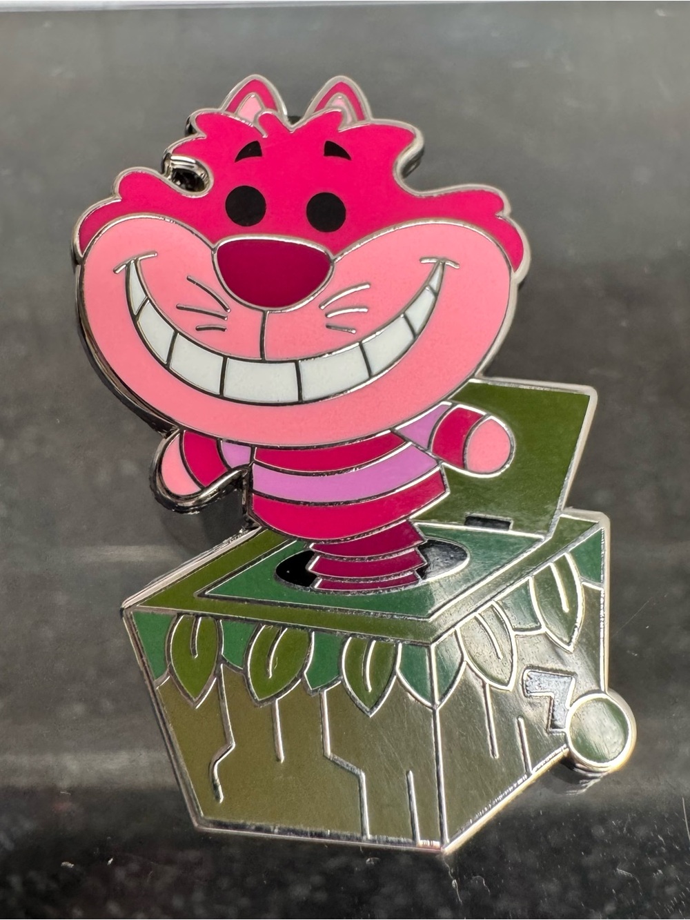 Disney Parks Cheshire Cat in Box Pin Official